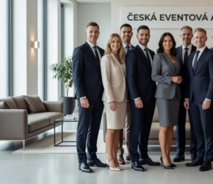 Tým eventové agentury NAXSOL ENTERPRISES LTD během přípravy společenského večera