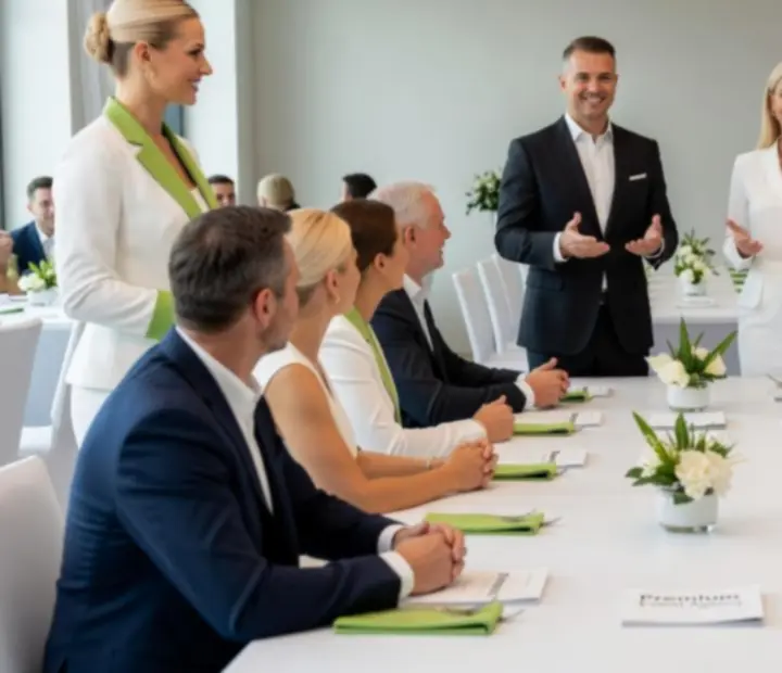 Profesionální moderátoři a hostesky vedou společenský večer NAXSOL ENTERPRISES LTD