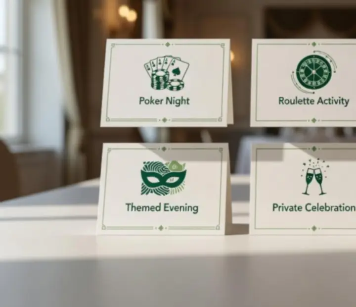 Přehled tematických stolů a programů připravených pro večerní event